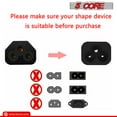 thumbnail image 6 of 6ft 18AWG AC Power Cord, 2-Prong C13 Female to US Male Plug, 10A 125V, 6 of 16