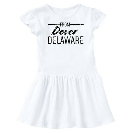 

Inktastic From Dover Delaware in Black Distressed Text Gift Baby Girl Dress