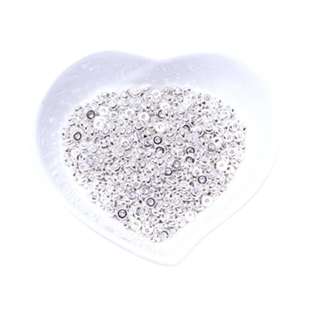 US 100-200Pc Heishi Beads 6mm Long-Lasting Disc Brass Rondelle Spacer Beads Pale