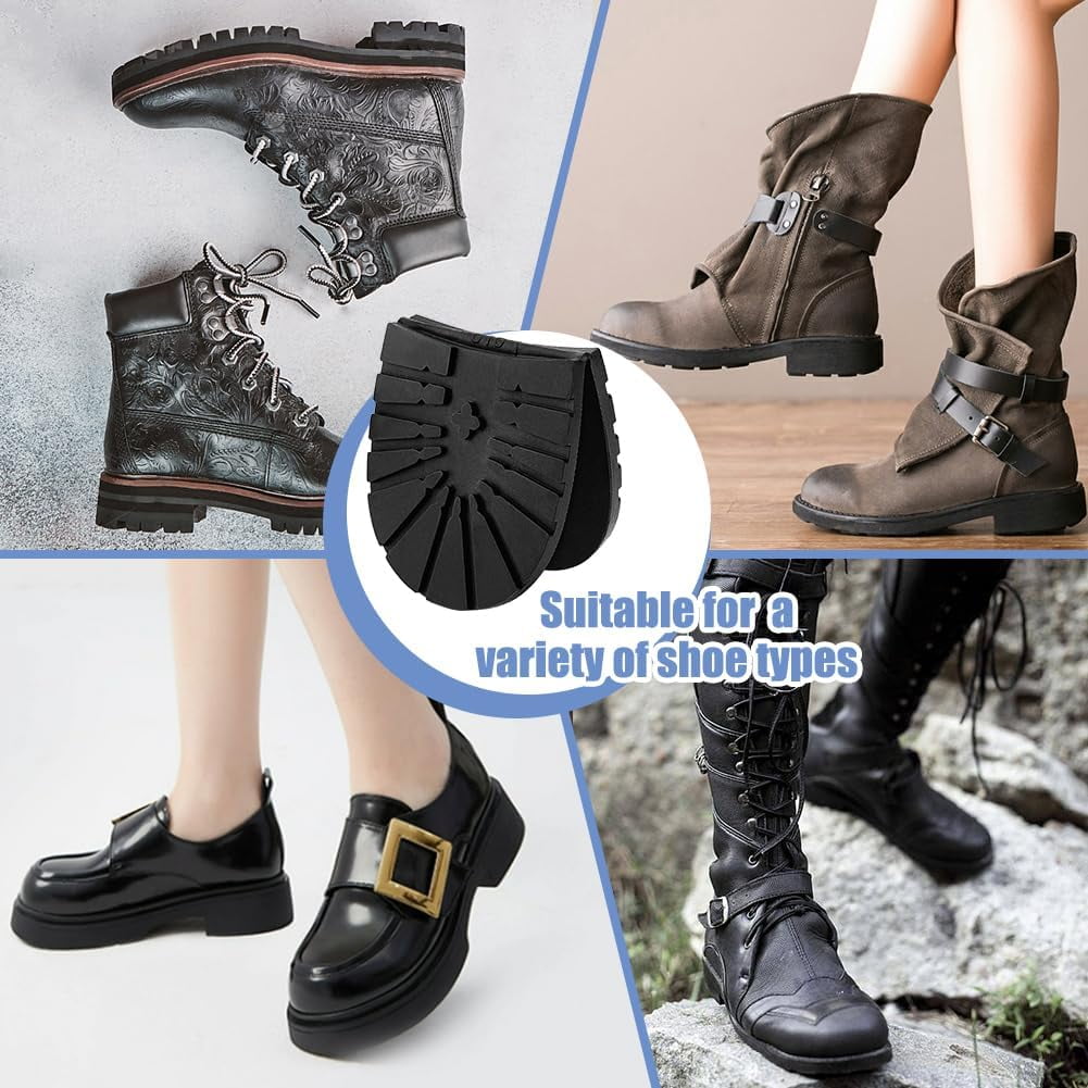 Shoe Replacement Rubber Out Sole Durable Rubber Half Sole Repair