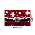 thumbnail image 3 of PALIFEUR Christmas Bathroom Rugs, Extra Thick Soft Absorbent Christmas Stree Bath Mat, Non Slip Washable Bathroom Mat, Xmas Winter Bath Rugs for Christmas Holiday Party Decorations, 24" x 16", 3 of 7