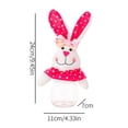 thumbnail image 3 of Conejito Pascua Tarro Contenedor Almacenamiento Caja Golosinas Favores Fiesta () Rosa, 3 of 3