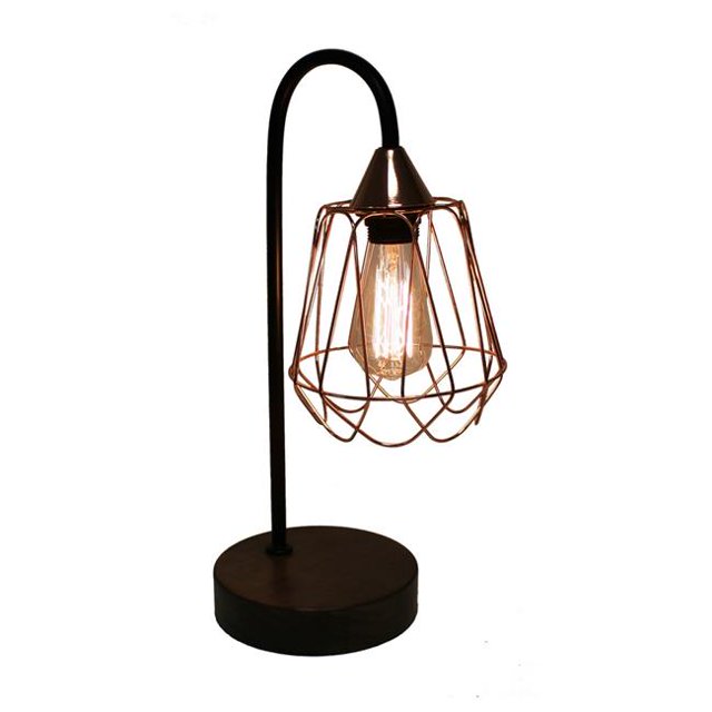 Urban Designs 1329998 20 in. Copper & Wood Table Lamp