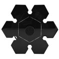 thumbnail image 4 of Fuente de baño para pájaros con energía solar y bomba de agua flotante con forma de copo de nieve para jardín, patio y exterior, 4 of 8