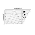 thumbnail image 3 of Quilting Craft Ruler Plastic Sewing Patchwork Ruler Scaled DIY Embroidery Measuring Tool, Trapezoid, 3 of 7