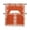 Orange, variant on Aqua Coastal Coral Kitchen Curtain Set Swag Valance and Tier Curtains 24 Inch Length, White Ocean Marine Sea Nautical Beach Curtain Valance for Windows, Light Filter Drapes for Bedroom Bathroom