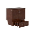 thumbnail image 3 of AFI Marina Twin Solid Wood Murphy Bed Chest with Drawer & Charger, Walnut, 3 of 8