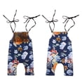 thumbnail image 2 of Mamelucos de Bebé Visten Pantalones Florales Correa Ropa yotijar Mono de las muchachas de los cabritos, 2 of 10