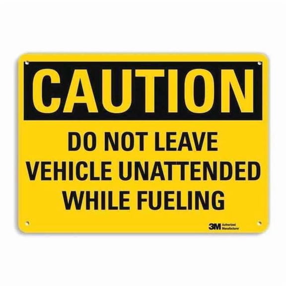 Lyle Safety Sign,Do Not Leave Vehicle,10in.H U4-1183-RA_14X10