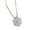 Silver, variant on Guodhu King Snow Flake Pendant Necklace For Women White Zirconia Flower of Winter Christmas, Birthday Present