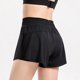thumbnail image 5 of TFixol Pantalones cortos deportivos 2 en 1 para mujer, cintura alta, transpirables, de secado rápido, con cordón para correr, 5 of 8