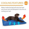 thumbnail image 3 of K&H Pet Products Coolin' Comfort Bed Blue Large 32 X 44 Inches, 3 of 9