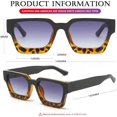 thumbnail image 6 of Square Sunglasses for Women Men Square Thick Frame Sun Glasses Simple Designer Style Shades, 6 of 6