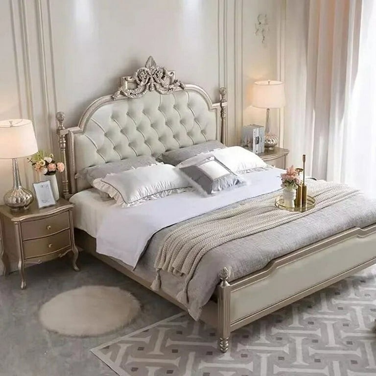 Luxury Kids Double Bed Royal Modern Whitr Twin Frame Double Bed King Size Sleeping Letti Matrimoniali Furniture For Bedroom Walmart