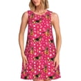 thumbnail image 1 of Honeii Robe Sans Manches à Imprimé Berger Allemand pour Femmes, Coupe Ample, Décontractée, Mode Été, 1 of 7