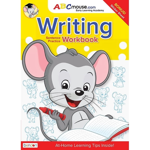 ABCmouse Writing 80 Page Workbook with Stickers by Bendon Publishing