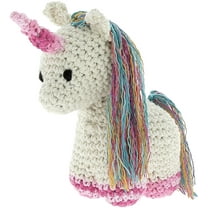 Hoooked Unicorn Nora Yarn Kit W/Eco Brabante Yarn-Off White