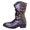 Wine, variant on UngA Women's Mid Calf Boots Fashion Casual Knee-High Flat Heel Winter Boot for Women Brown,Size 9.5
