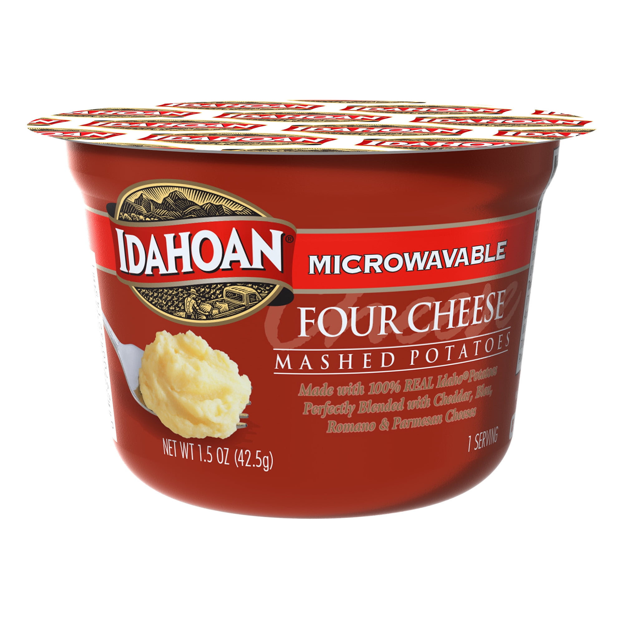 Idahoan Four Cheese Mashed Potatoes, 1.5 oz Cup