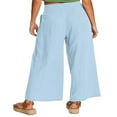 thumbnail image 2 of Women‘s Single Breasted High Waist Trousers in Solid Color with Wide-Leg Design, 2 of 5
