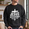 thumbnail image 4 of Jollimate Jesus Changed My Life Sweatshirt, Men's Jesus Crew, Religious Gift For Him, Faith Gift, 4 of 6