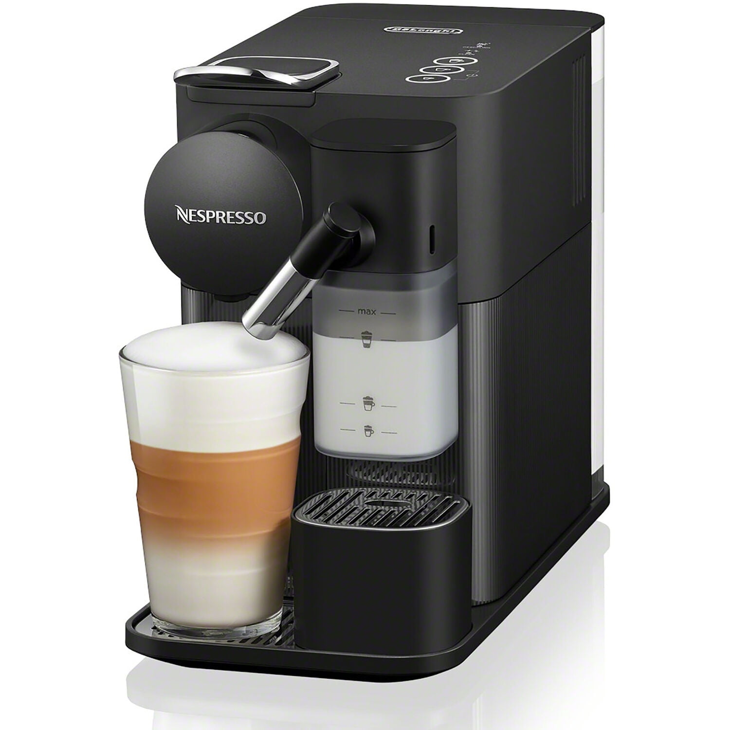 lommelygter hvorfor skak Nespresso by De'Longhi Lattissima One Single Serve Coffee Machine in Black  - Walmart.com