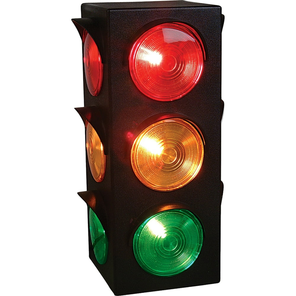 New Large Blinking 3Sided Traffic Light Signal Lamp