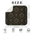 thumbnail image 4 of Dish Drying Mat for Kitchen Counter Black Gold Baroque Absorbent Reversible Microfiber Kitchen Countertop Protector Dishes Pad Small 16x18 Inch, 4 of 7