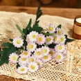 thumbnail image 4 of Vacemry Under $5 Artificial Chamomile Flowers, Realistic Fake Daisy Bouquet for Wedding Decor, Silk Home Photography Background, UV Resistant Outdoor Garden Arrangement, 4 of 6