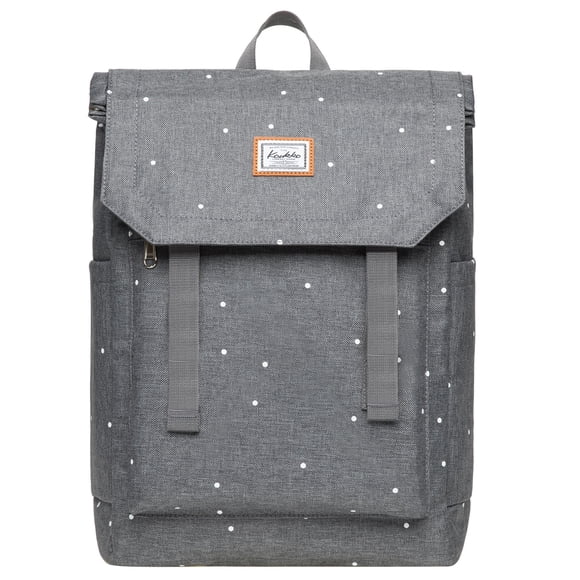 KAUKKO Casual Daypacks Multipurpose Backpacks, Outdoor Backpack, Travel Rucksack, Laptop Backpack Fits 15" (14 Nylon Greydot)