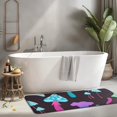 thumbnail image 2 of Colorful Mushroom Pattern Dark Pattern Kitchen Rug Mat,Kitchen Runner Rugs Non Skid Washable,Decorative Kitchen Floor Mats for Kitchen,Sink,Laundry,17"x47.2", 2 of 7