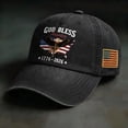 thumbnail image 2 of WKSCLPAI USA 250th Anniversary Hat - God Bless American Flag & Eagle Printed Baseball Cap, 2026 USA 250th Celebration Patriotic Hat for Men & Women, 2 of 9