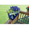 Bloomers Railing Planter with Drainage Holes 24" Weatherproof Resin