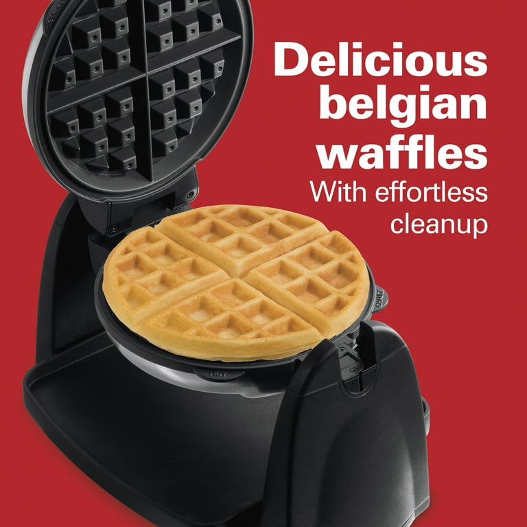 Stainless Steel Waffle Maker with Removable Plates