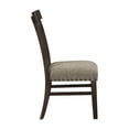 thumbnail image 5 of Lexicon Traditional Wood Dining Room Side Chair in Brown (Set of 2), 5 of 7