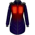 thumbnail image 5 of ActionHeat 5V Women's Heated Long Puffer Jacket W/ Hood 3XL, 5 of 5