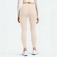thumbnail image 3 of Butt Lifting Leggings for Women Tummy Control Elastic High Waisted Yoga Pants Soft Workout Leggings Slim Athletic Joggers Beige XL, 3 of 6