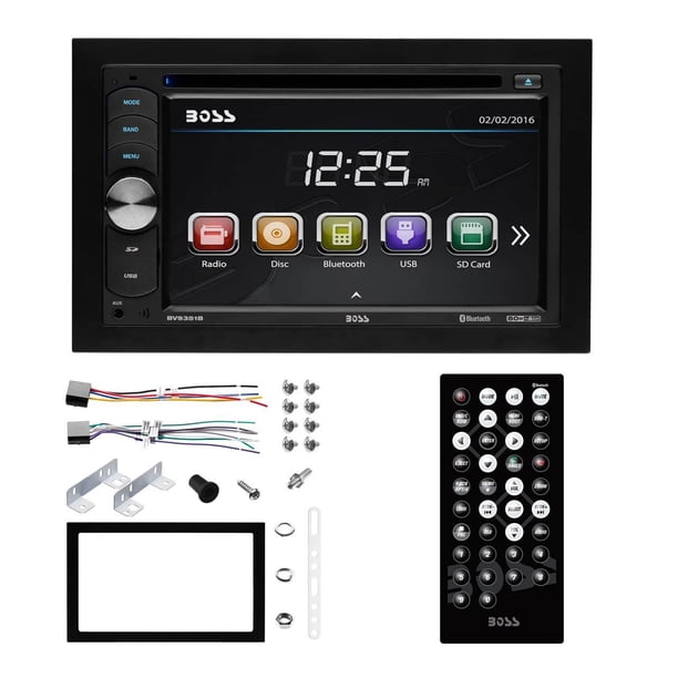 Boss Audio Bv9351b 6 2 Double Din In Dash Dvd Mp3 Cd Amp Am Fm Receiver With Bluetooth Walmart Com