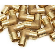 VENTRAL 1/2 Inch 90 Degree Elbow PEX Fittings Crimp Lead Free Brass for PEX Pipe Plumbing Jobs