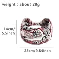 thumbnail image 2 of Red Wide Headbands for Women Polyester Boho Stretchy Hair Bands Non Slip for Girls Criss Cross Turban Plain Headwrap Yoga Workout Vintage Hair Accessories One Size, 2 of 3