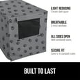 thumbnail image 5 of GORILLA GRIP Dog Crate Cover, Fits 24" Indoor Kennel Cage, Breathable Mesh Windows, Gray Paw, 5 of 10