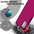 thumbnail image 6 of MK Dual Layer (Shockproof Protection Magnetic Mount Back) Protective Armor Cover Case for Nokia G310 5G (with LED Keychain Light) - Hot Pink, 6 of 8