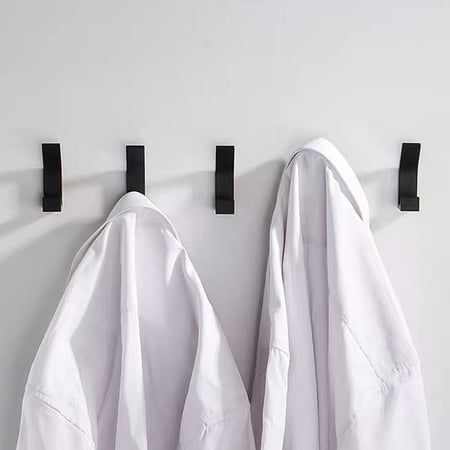 

Strong Load Bearing Self Adhesive Fixed Hook Wall Wardrobe Clothes Bag Hanger White Aluminum Alloy