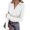 CV22-White, variant on Lumtrix Womens Long Sleeve V Neck Polo Shirts Thumb Holes Business Casual Collared Tops Slim Fitted Basic 2026 Spring Tees White L