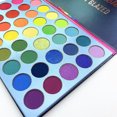 thumbnail image 5 of Paleta de sombras de ojos HUOGUO, 39 colores, neón perlado mate, 5 of 5