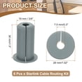 thumbnail image 2 of Uxcell Wall Grommets for Cables, Cable Routing Kit Silicone Hole Grommet Feed Through Bushings Gray, 2 of 7