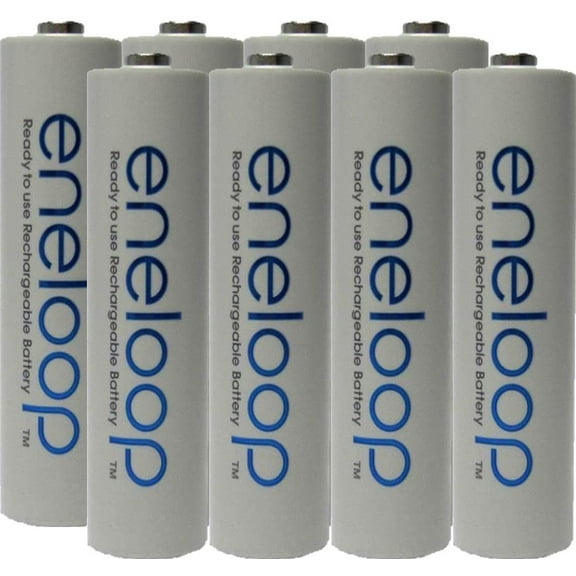 Panasonic Eneloop AAA 4th generation NiMH Pre-Charged Rechargeable 2100 Cycles 8 Batteries   Free Battery Holder