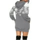 thumbnail image 2 of WILLBEST Sudaderas para Mujer, Vestido de Navidad, Vestido de Noche para Mujer, Sudadera Navideña de Moda con Capucha y Bolsillo Tipo Bolso, Sudadera Estampada, Falda de Moda Mediana, 2 of 4