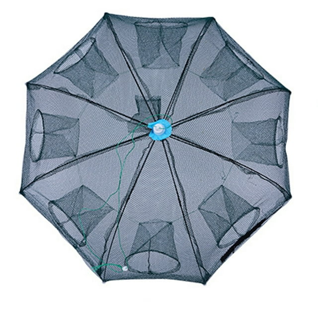 facefd Foldable Crayfish Fishing Bait Crab Net 360-degree Multi-faceted Design Suitable for Fish Prawn Minnow Crawdad