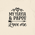 thumbnail image 4 of Inktastic YiaYia and Papou Love Me Granddaughter Girls Baby T-Shirt, 4 of 5